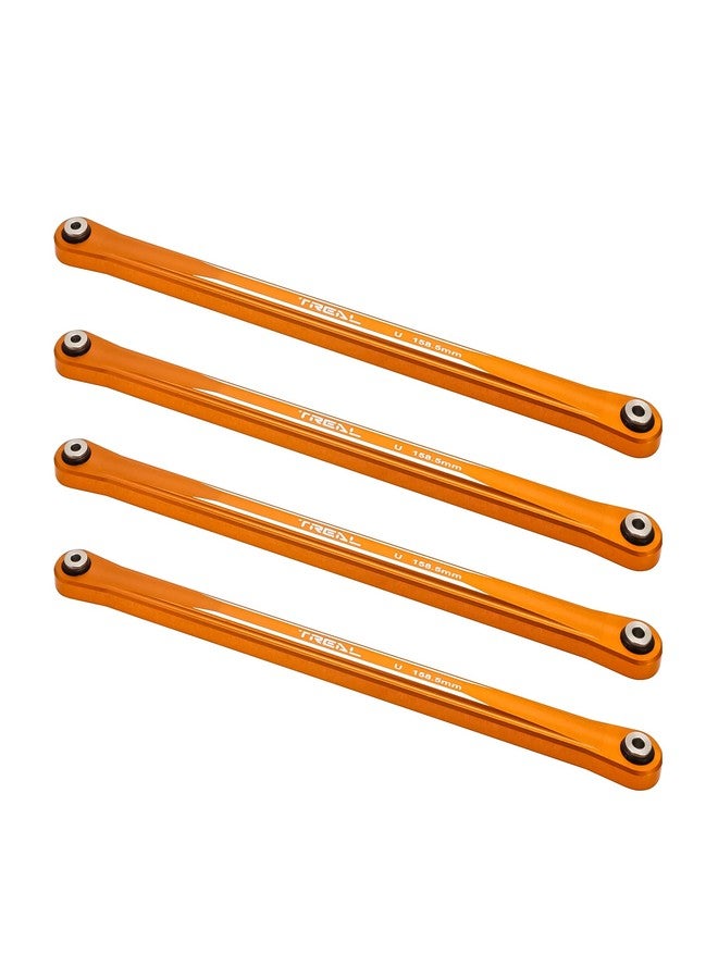TREAL Aluminum 7075 Upper Links Bar Set 158.5mm for Losi LMT 2.0, LMT 4WD Solid Axle Mega Truck Bog Hog/King Sling(Orange) - Image 1